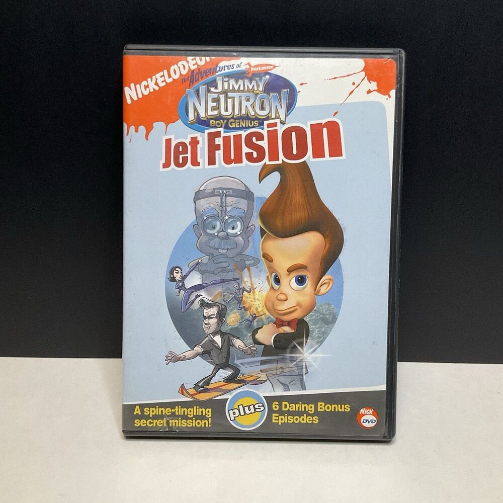 Jimmy Neutron Boy Genius Jet Fusion DVD 2004 Nickelodeon Animated